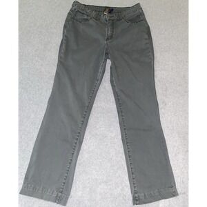 Jag Jeans Women's Pants 12 30x29.5 Slate Gray Mid Rise Regular‎ Fit Twill Casual